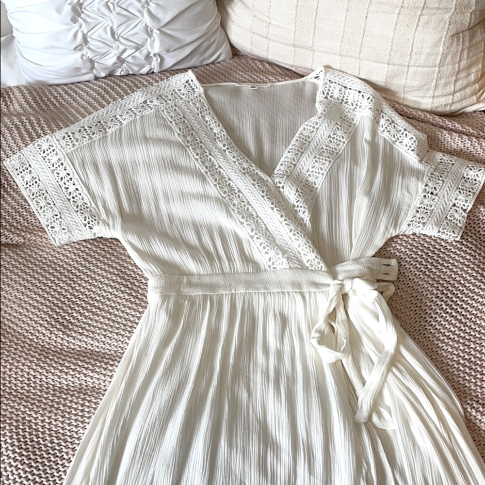 White high low dress